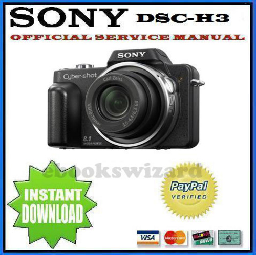 Product picture SONY CYBER SHOT DSC-H3 SERVICE & REPAIR MANUAL