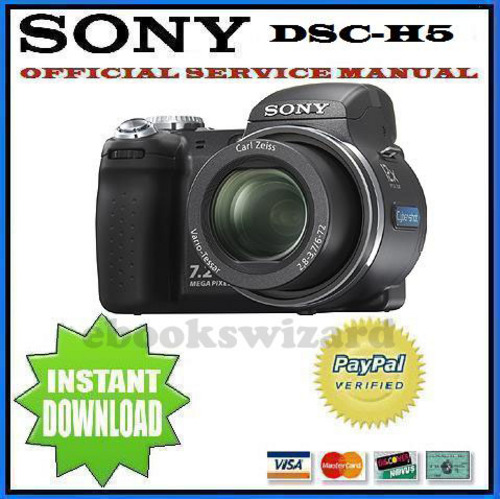 Product picture SONY CYBER SHOT DSC-H5 SERVICE MANUAL & REPAIR GUIDE