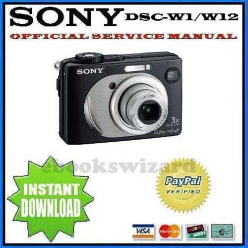 Product picture SONY CYBER SHOT DSC-W1 / W12 SERVICE & REPAIR MANUAL
